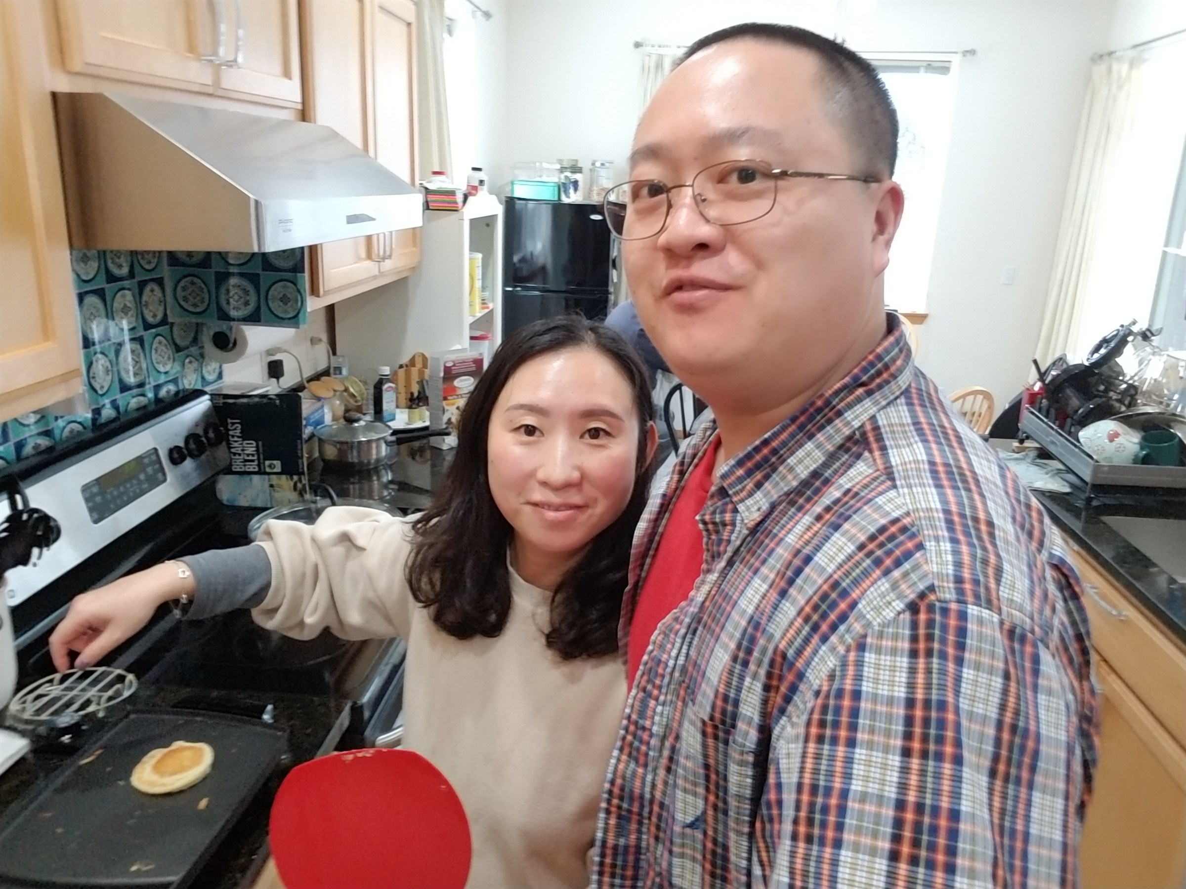 2019伦顿家中做Pancake