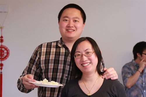 2010太太三十岁生日蛋糕前